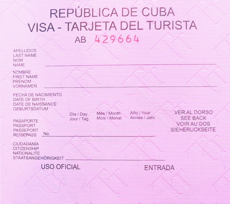 getting a cuba tourist card in mexico city airport
